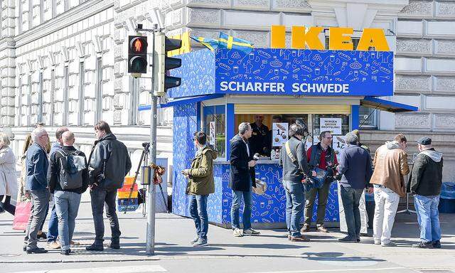 Der "Pop Up Würstelstand" wurde am Freitag am Schwarzenbergplatz präsentiert