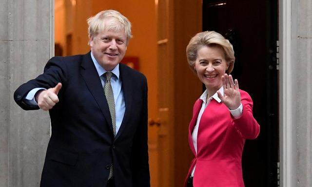 Boris Johnson und Ursula von der Leyen.