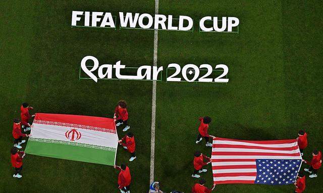 Ein Bild vor dem Match am Dienstag in Katar.