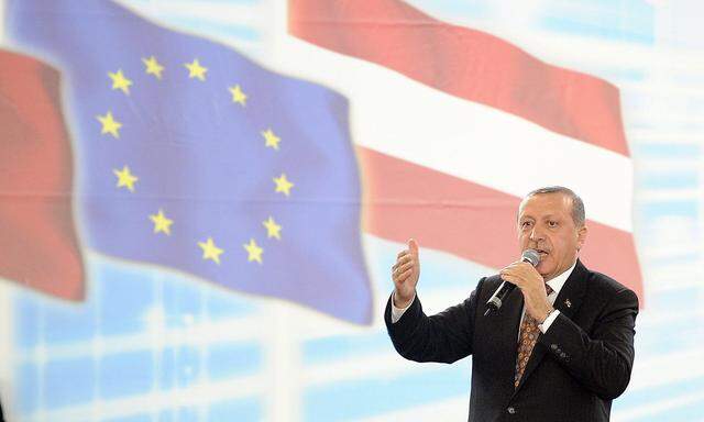 Erdogan bei einem Auftritt in Österreich.