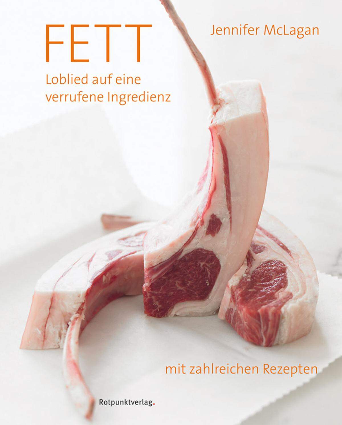 Anders, als es das mutige Cover erwarten ließe, hält dieses Buch auch für Vegetarier einiges parat: etwa Braune-Butter-Kekse, Salzbutter-Tarte oder Shortbread. Für Fleischesser: knusprige Schweinsschwarten, Speck-Baklava oder Tacos mit Knochenmark. Alles, was eben gut ist. "Fett", Rotpunktverlag, 34 Euro.