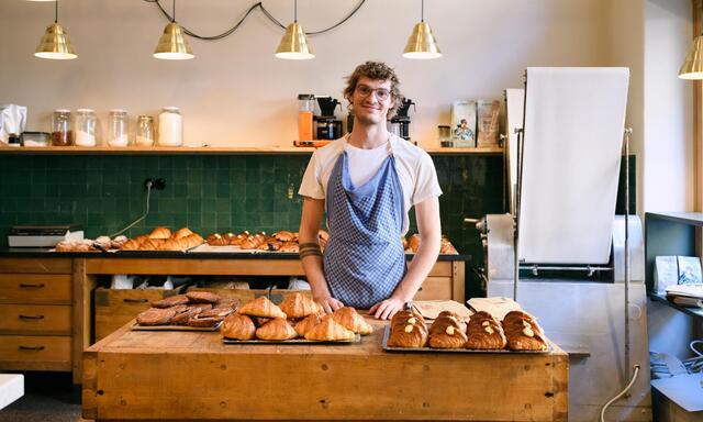 Die Croissants von Julian Lubinger stehen derzeit hoch im Kurs: Man muss früh dran sein, um welche zu ergattern. 