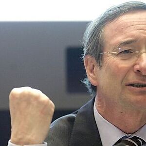 WKO head Leitl reacts during a news conference in Vienna