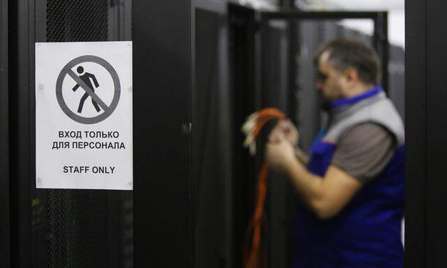 Serverhalle des russischen Telekomkonzerns Rostelecom. Auch Datentransfers nach Russland werfen Datenschutzfragen auf.