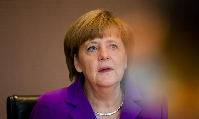German Chancellor Merkel attends cabinet meeting at Chancellery in Berlin