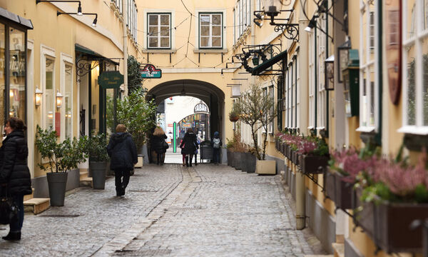 Der Sünnhof, ein Biedermeierkomplex aus dem 19. Jahrhundert: Die Durchhäuser verbinden die Landstraßer Hauptstraße mit der Ungargasse.