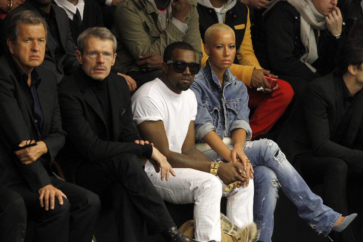 Model Amber Rose, hier an der Seite ihres damaligen Freundes Kanye West zu sehen, kann von Jeans noch immer nicht genug bekommen.