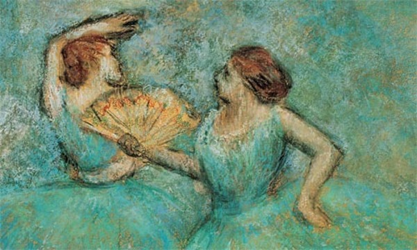 Edgar Degas: Zwei Tänzerinnen, um 1905