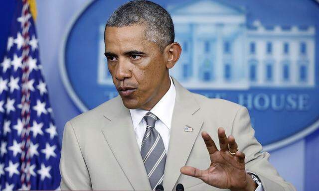US-Präsident Barack Obama bei seinem Statement zur Ukraine-Krise am Donnerstag.