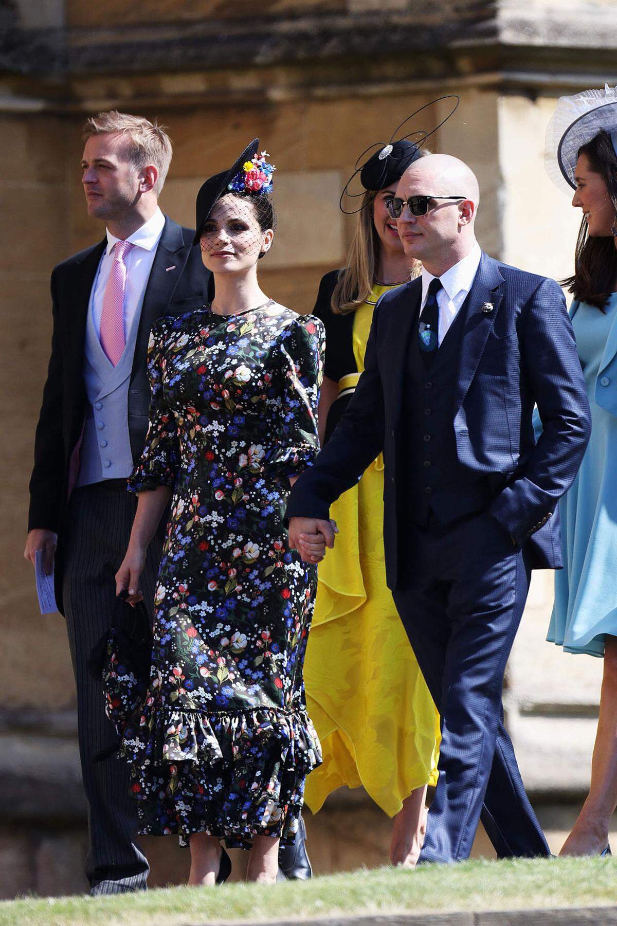 Der britische Schauspieler Tom Hardy mit seiner Ehefrau Charlotte Riley.