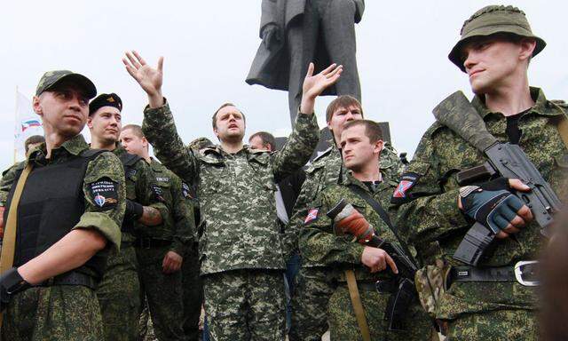Prorussische Separatisten in Donezk.