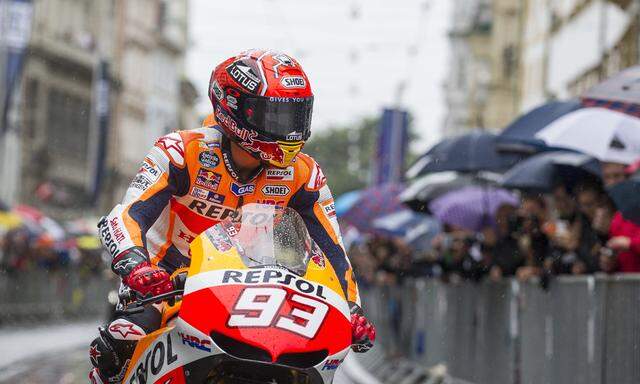 Der Spanier Marc Márquez (Repsol Honda Team) ließ sich in Graz sehen und hören.