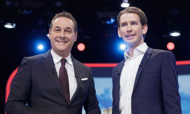 FPÖ-Chef Heinz-Christian Strache und ÖVP-Bundesparteiobmann Sebastian Kurz