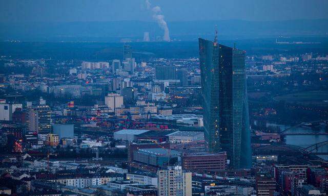 Frankfurt's Financial District As German Business Confidence Falls Due To Sanctions Against Russia