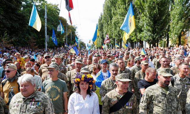 Kiew bei den Feierlichkeiten zur Unabhängigkeit am 24. August 2021. 