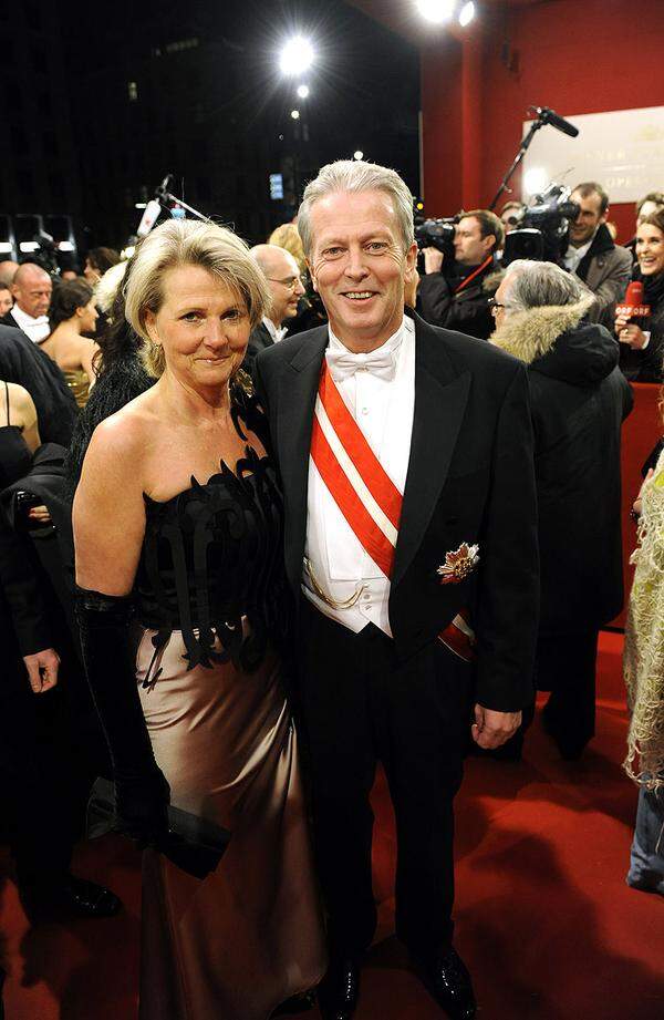Wirtschaftsminister Reinhold Mitterlehner (ÖVP) und seine Frau Anna Maria.