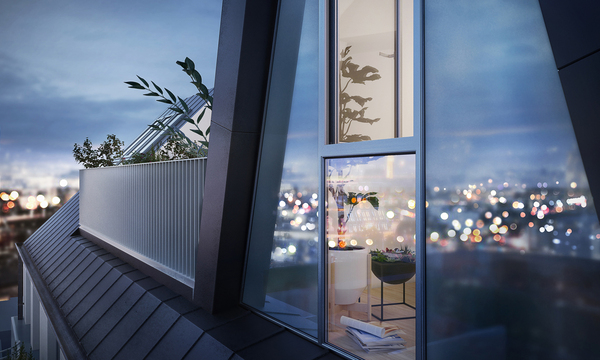 Terrassen und Ausblick sind auf dem Wohnungsmarkt begehrte Ausstattungsmerkmale. Im Bild ein Objekt in der Siebenbrunnengasse.