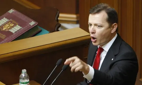 ITAR TASS KIEV UKRAINE SEPTEMBER 2 2014 Ukraine s Radical Party leader Oleh Lyashko speaks at a