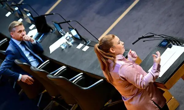 Der Plenartag am Mittwoch wurde von einer angriffigen Nina Tomaselli (Grüne) gestartet, die Wirtschafts- und Arbeitsminister Wolfgang Hattmannsdorfer (ÖVP) Versäumnisse bei der Betrugsbekämpfung vorwarf.