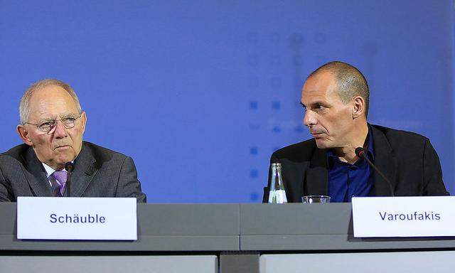 Griechenland Finanzminister Varoufakis zu Gast bei seinem deutschen Kollegen Schäuble