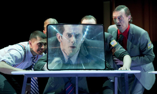 Gespenstisch leuchtet Wirtschaftswelt