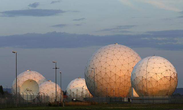 General view of large former monitoring base of US intelligence organization NSA is pictured during sunrise in Bad Aibling