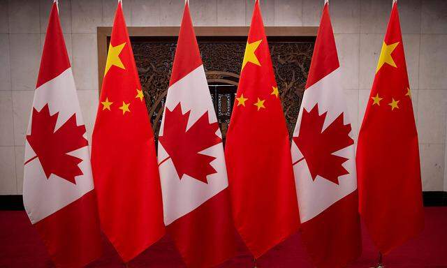 Archivbild aus dem Jahr 2017, als sich Justin Trudeau und Xi Jinping in Peking begegneten.
