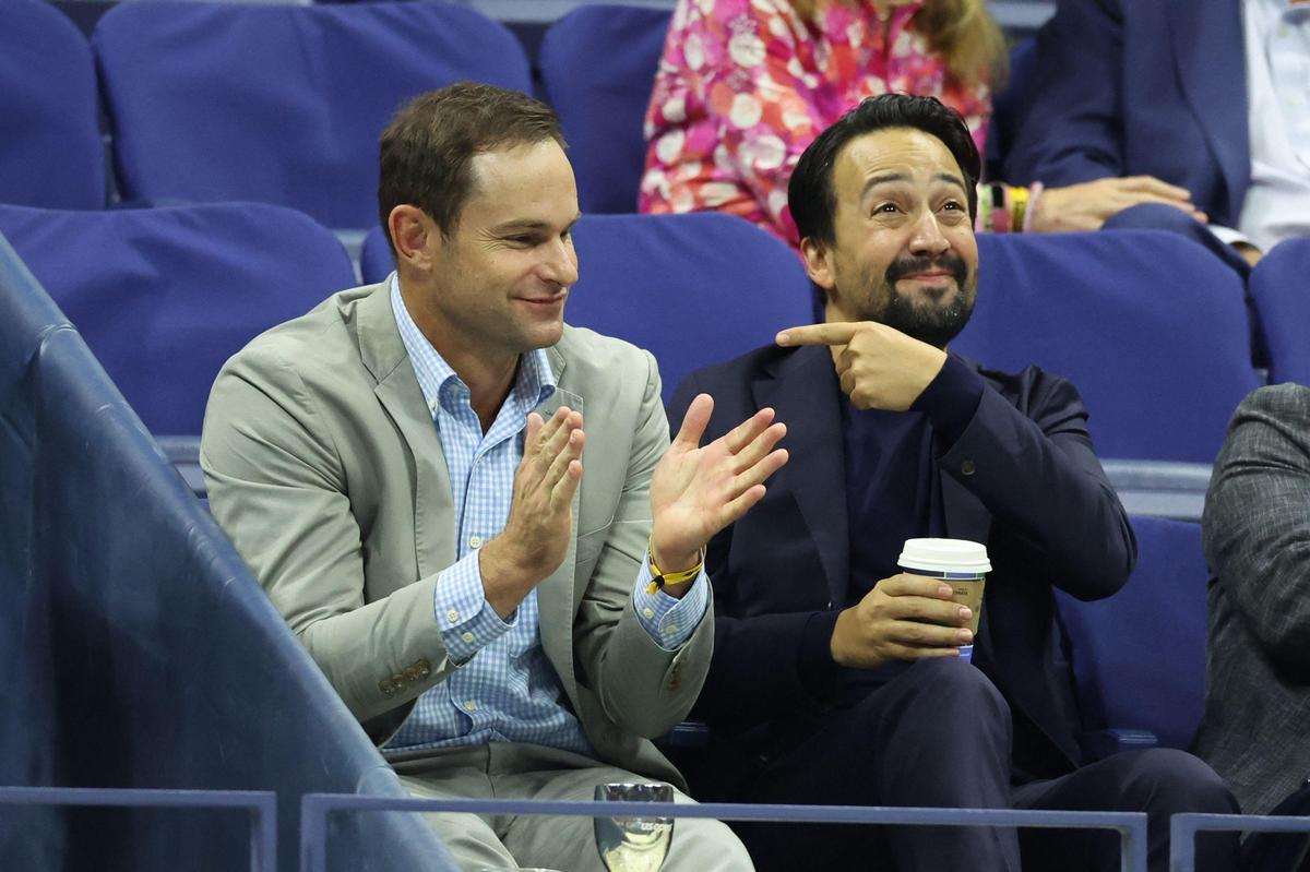 US Open spectator Andy Roddick. 