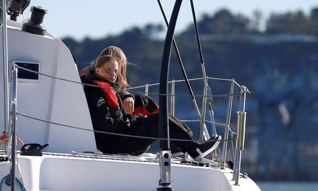 Reisen wie Greta Thunberg: mit dem Boot, mit dem Zug. 