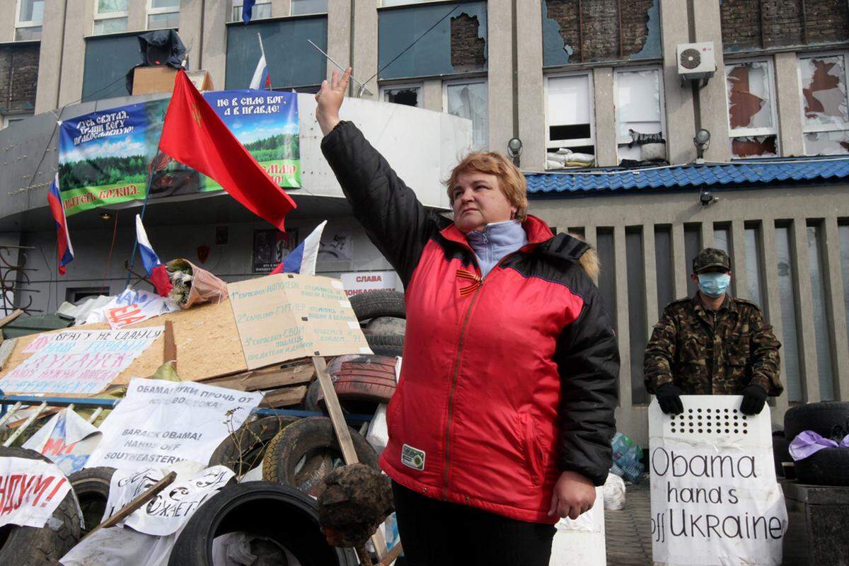 Weitere Bilder von den Protesten in der Ostukraine.