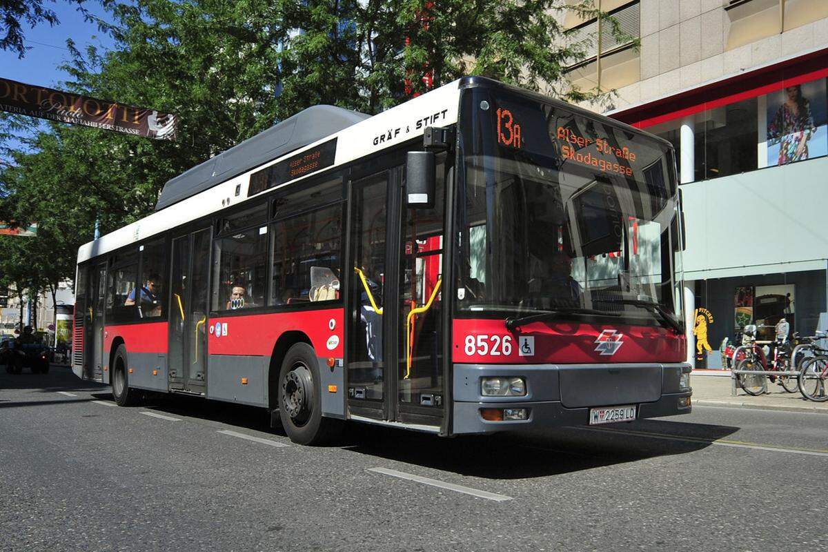 NormalbusMit Ende der Stockbusse im Jahr 1990 setzten die Wiener Linien Normalbusse ein.