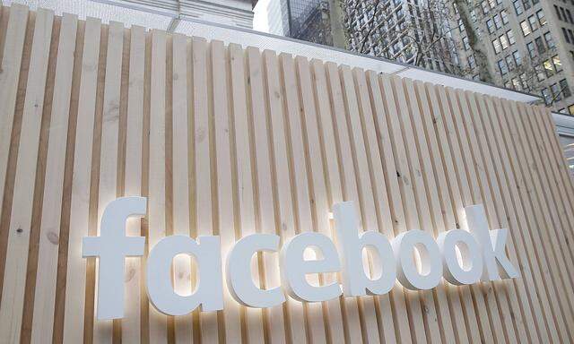 Facebook opens up a one day popup kiosk on December 13 2018 at Bryant Park in New York City Mark