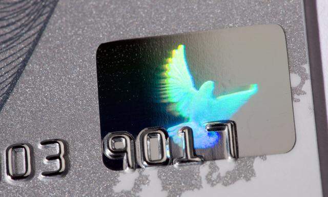 Hologram a security detail on a creditcard