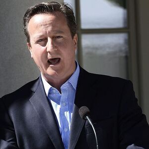British PM Cameron speaks during a news conference at Swedish PM Reinfeldt's summer residence in Harpsund, south of Stockholm