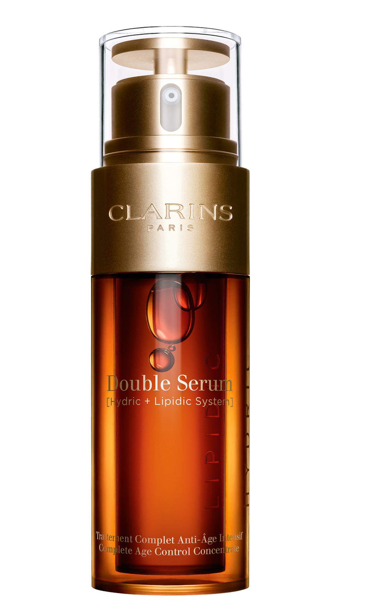 Das „Double Serum“ von Clarins (ab 90 Euro).