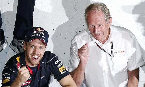 Sebastian Vettel und Helmut Marko
