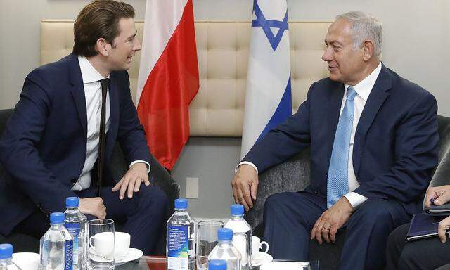 Archivbild: Sebastian Kurz und Benjamin Netanjahu 