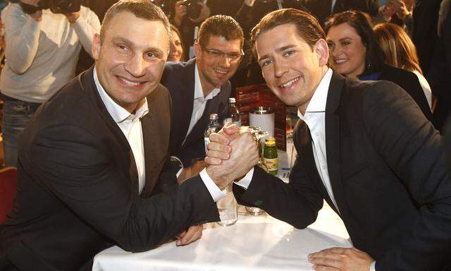 Der frühere Schwergewichtsboxer Vitali Klitschko erschien als Stargast. 