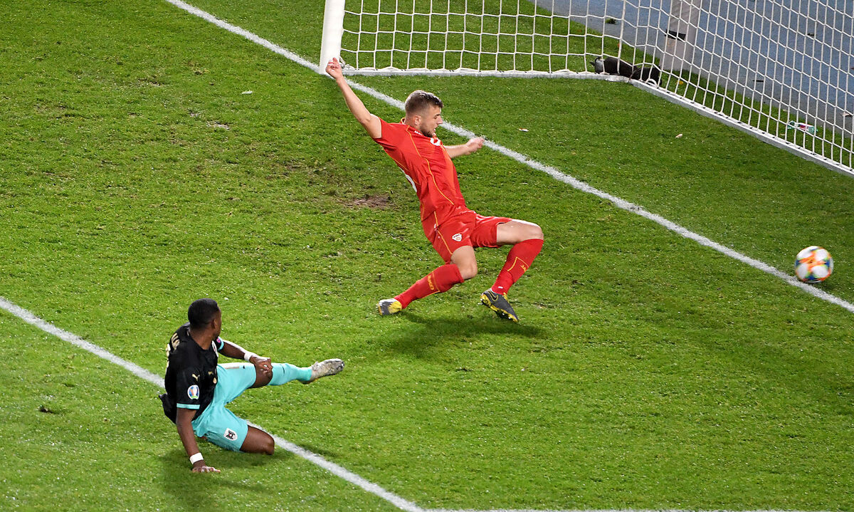 FUSSBALL-EM-QUALIFIKATION: OeSTERREICH - NORDMAZEDONIEN