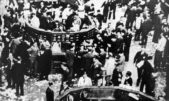 Wall Street in den 1920ern.