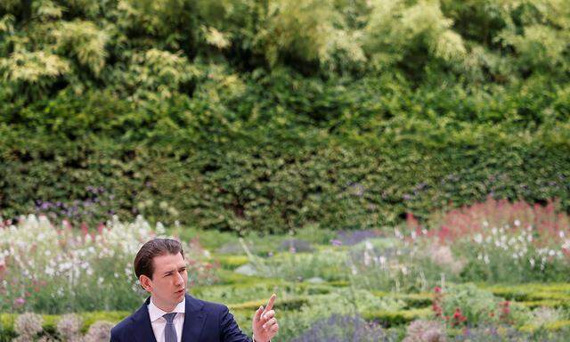 Austrian Chancellor Kurz attends a news conference, in Vienna