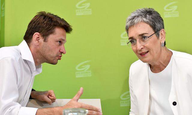 Grüne Mobilmachung durch Klubchef Steinhauser und Spitzenkandidatin Lunacek.