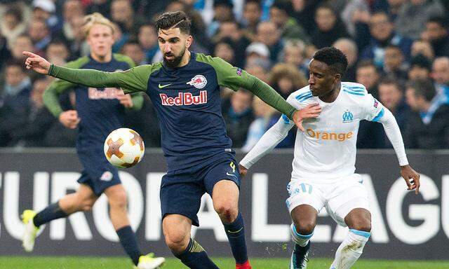 Salzburg-Stürmer Munas Dabbur gegen Marseille