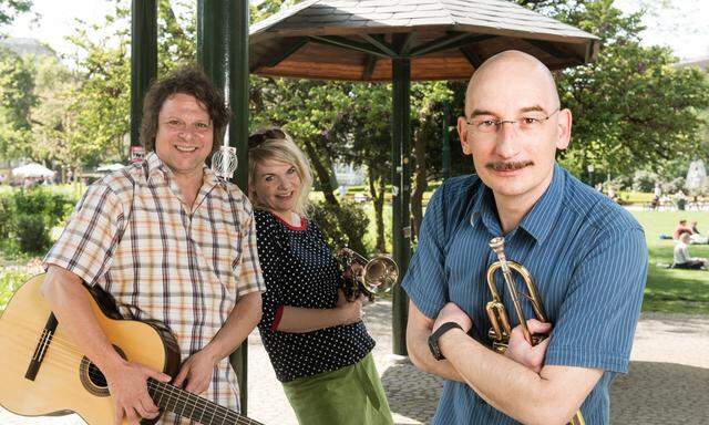 Dreiklang. Thomas Pfeffer (l.) und Konsorten: Martina Zinner und Florian Wisser.