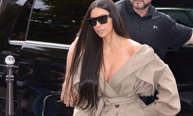 Kim Kardashian vor dem Überfall in Paris. 