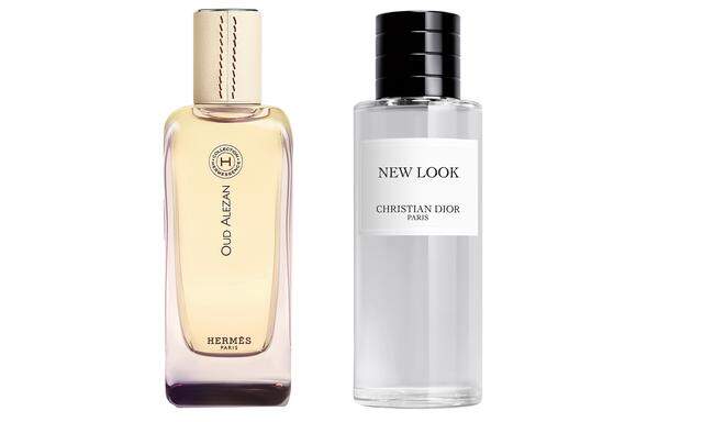 Königsklasse. „Hermessence Oud Alezan“ von Hermès, 100 ml um 325 . „Collection Priv e New Look“ von Christian Dior, 125 ml um 265 . 