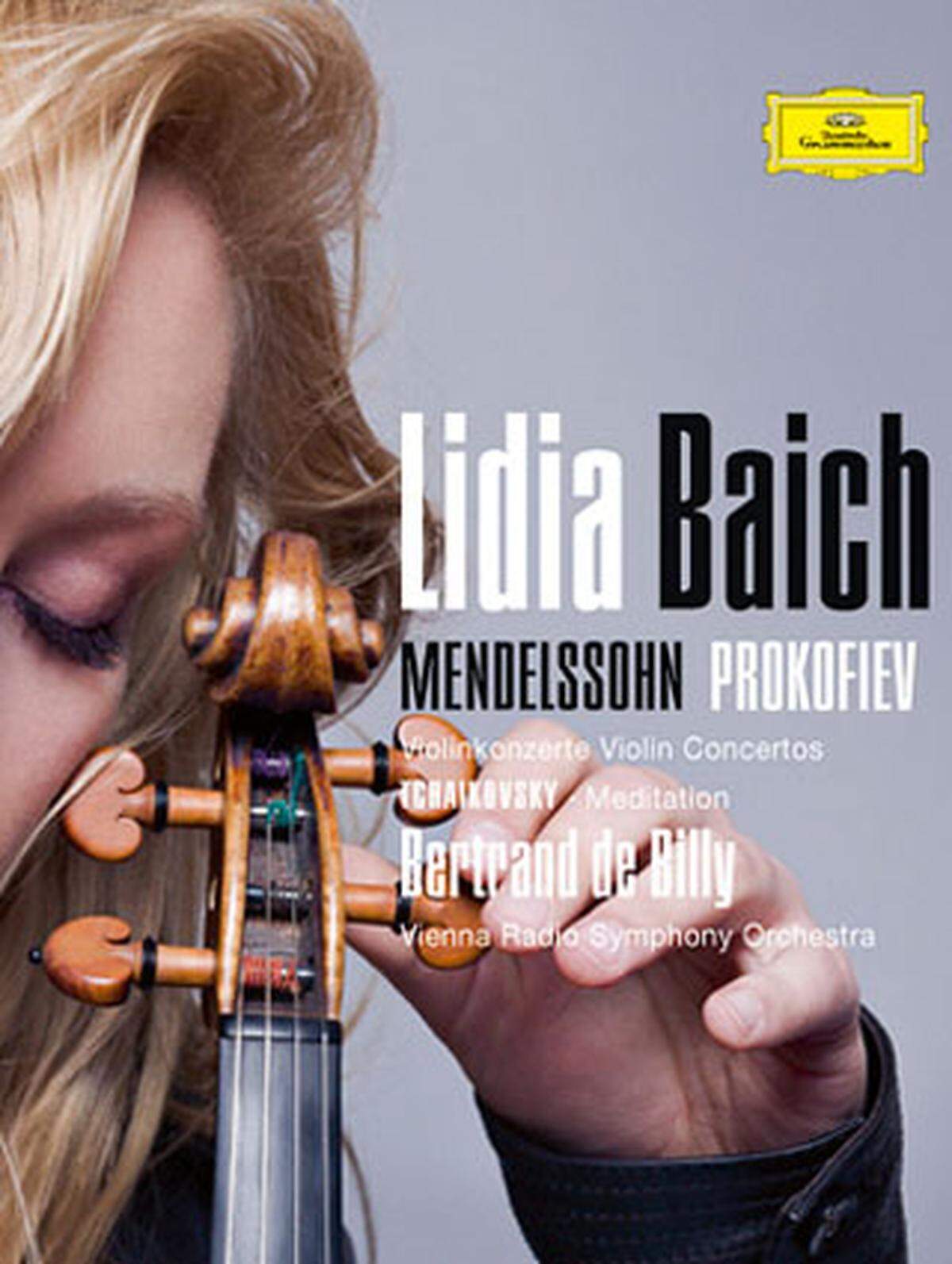 Lidia Baich spielt Werke von Felix Mendelssohn Bartholdy, Peter Iljitsch Tschaikowsky und Sergej Prokofieff. Bei Universal Music/Deutsche Grammophon.