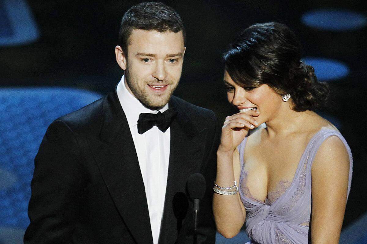 "Ich bin Banksy" scherzte  Justin Timberlake. Mila Kunis wollte nicht so recht glauben, dass Timberlake neben Singen und Schauspielern auch noch Zeit hat, mit Graffitis Furore zu machen.