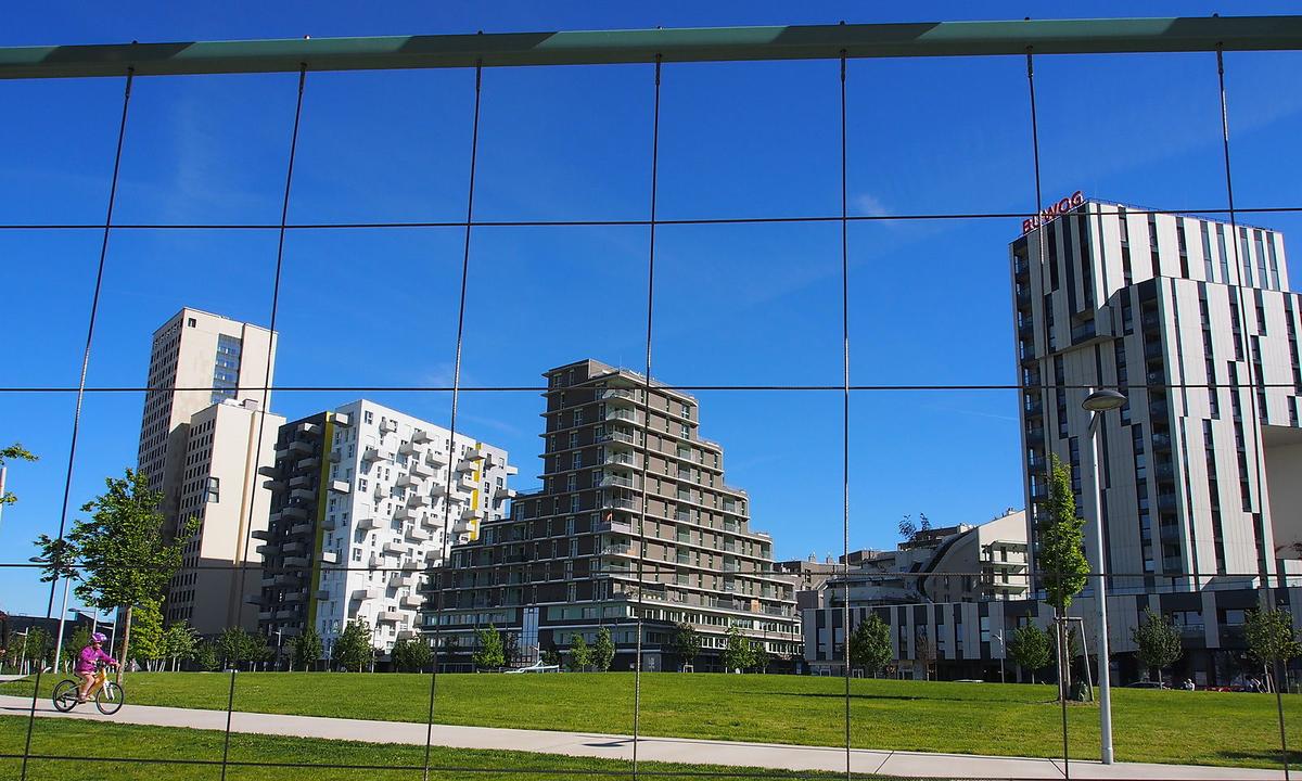 Blick auf die Seestadt.
