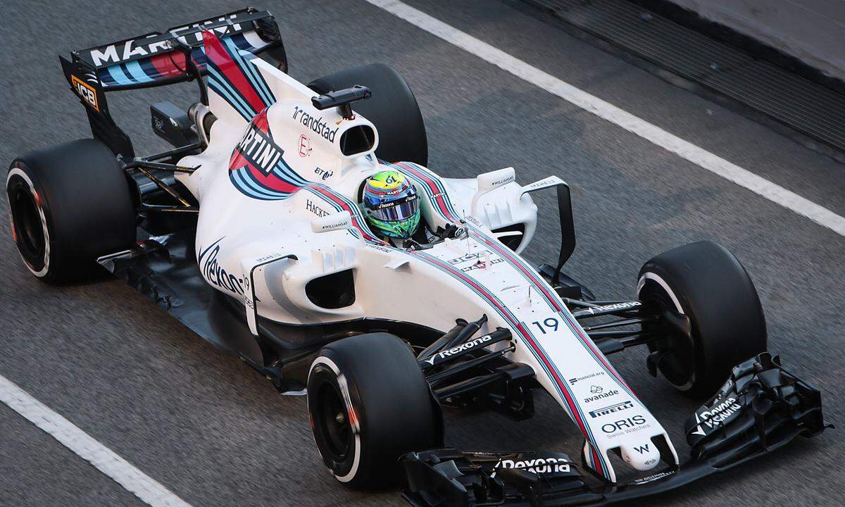 Williams greift mit dem FW40 an. Der Kanadier Lance Stroll ist der einzige Neuling im Cockpit. Piloten: Felipe Massa (BRA), Lance Stroll (CAN)